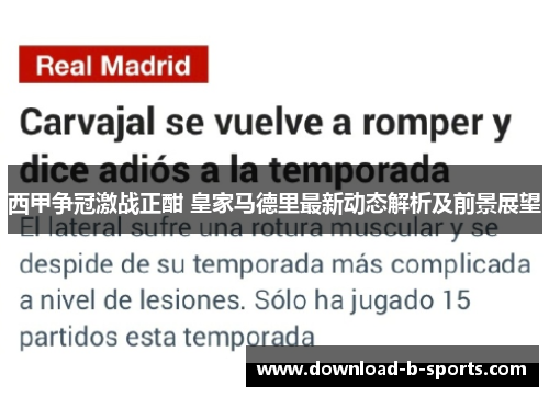 西甲争冠激战正酣 皇家马德里最新动态解析及前景展望 西甲争冠激战正酣 皇家马德里最新动态解析及前景展望